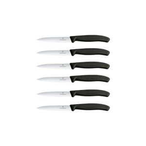 Coltello casa Cucina Victorinox spelucchino Svizzero 6 Pezzi Sega Nero Classico